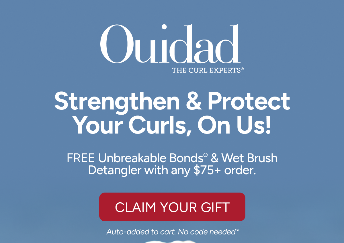 Strengthen & Protect Your Curls, On Us! - This weekend only: Receive a FREE Unbreakable Bonds® & Wet Brush Detangler with any $75+ order. 