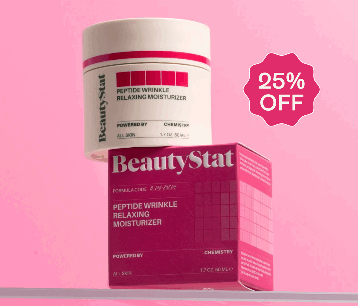 Get 25% OFF Peptide Wrinkle Relaxing Moisturizer