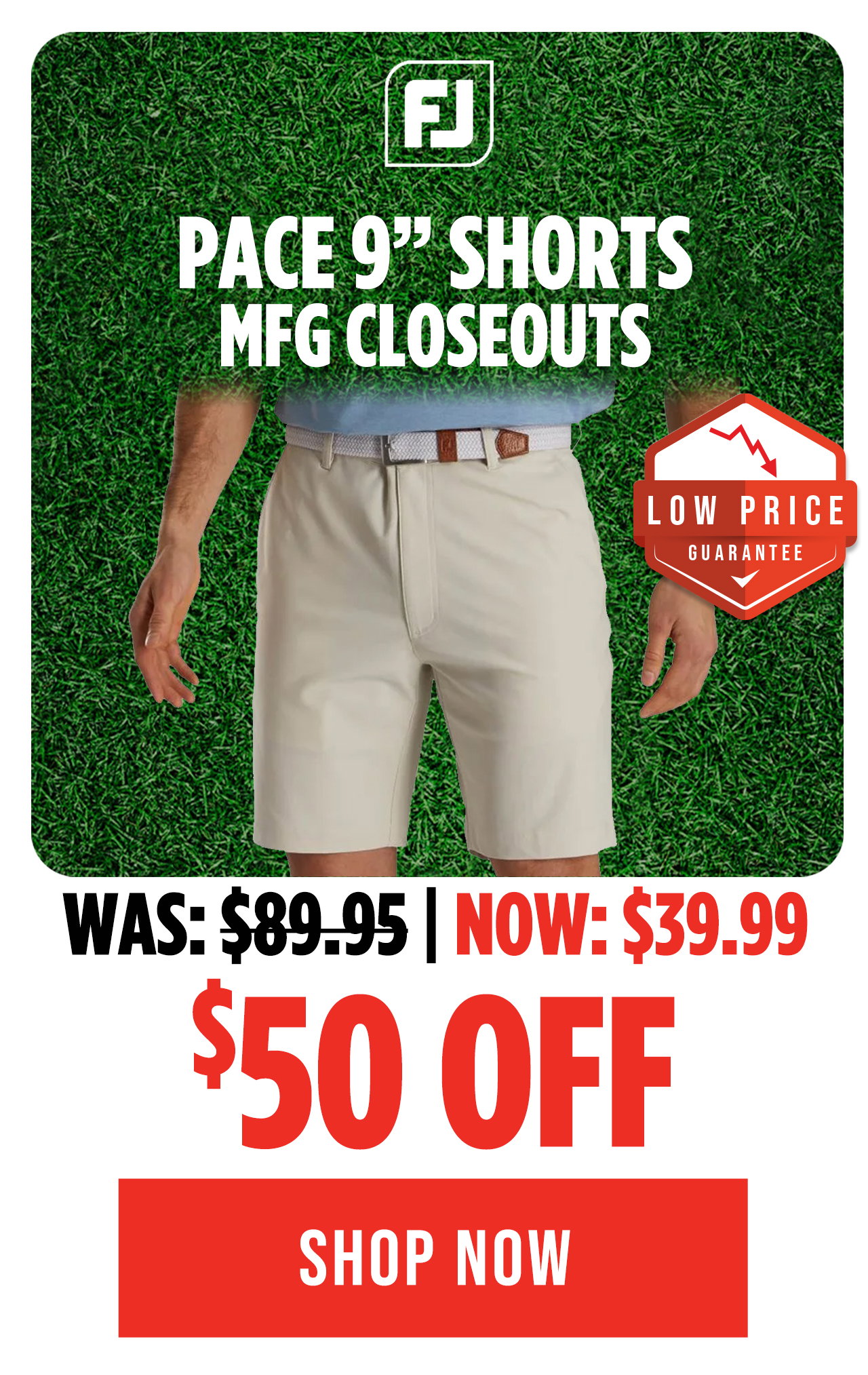 FootJoy Pace Golf Shorts