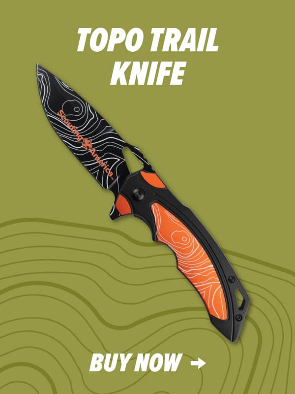 Topo Blade Folding Knife, 3.5"
