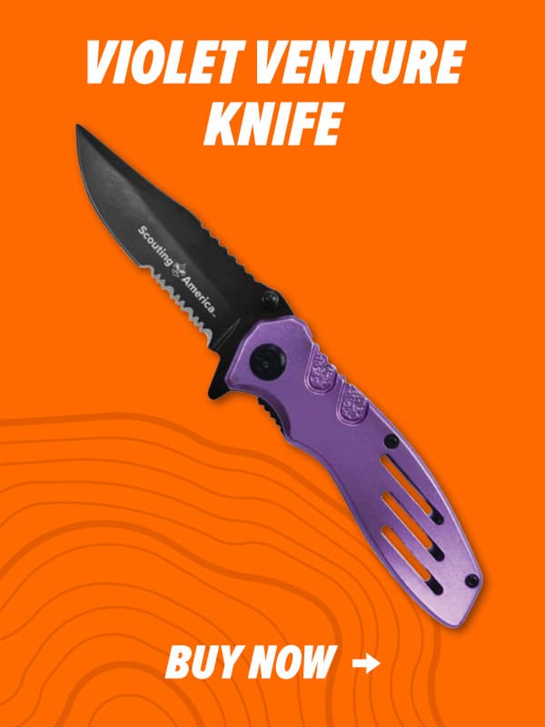 Purple Stainless Steel Handle Knife, 3"