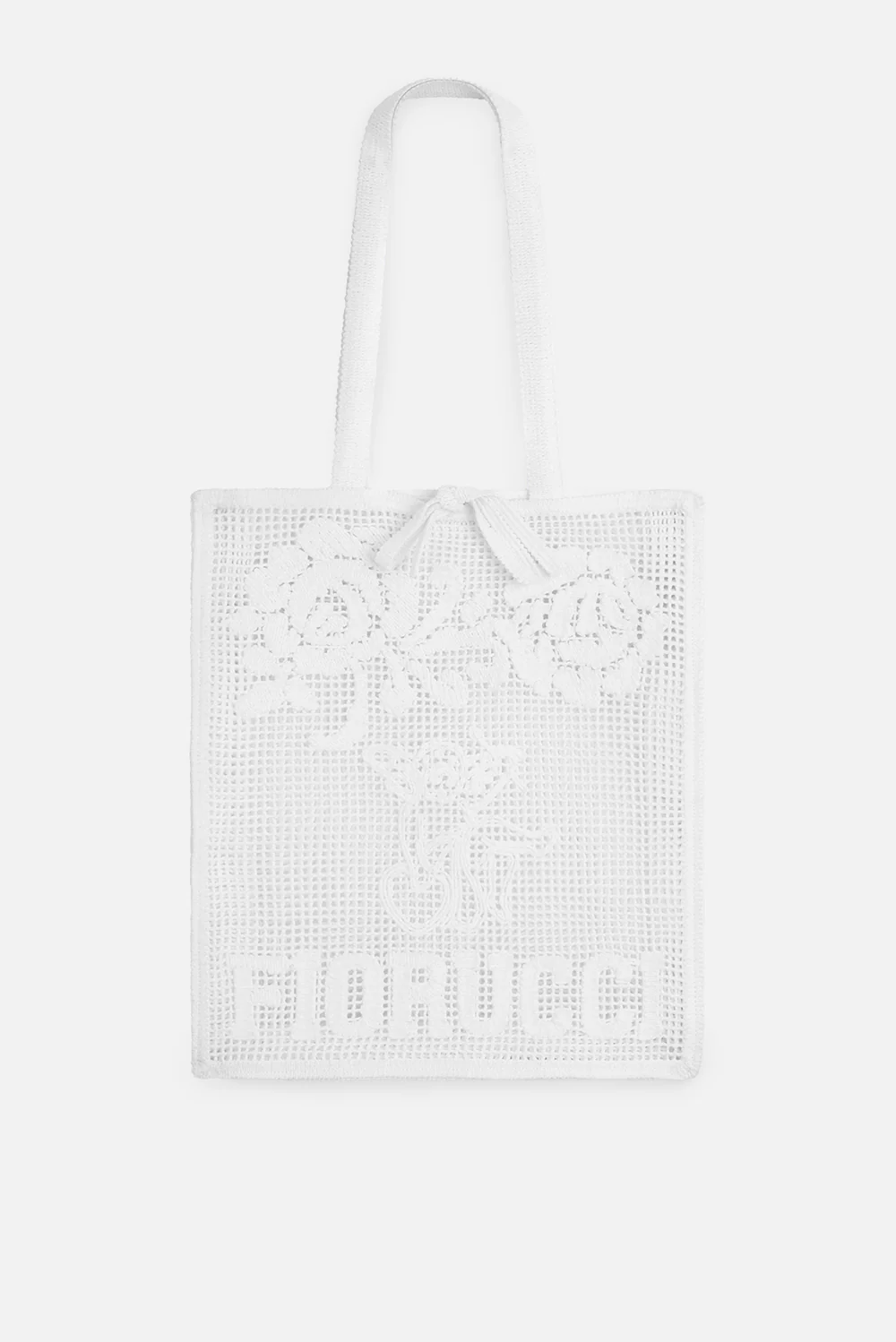 Cupid Crochet Tote In White