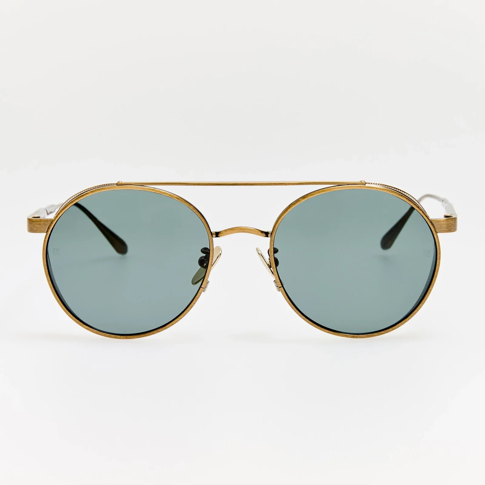 Image of Conor Sunglasses in Antique Gold and Green