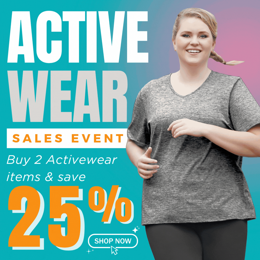 JunoActive Plus Size Women's activewear Clothing -Buy 2 Activewear items, Save 25%