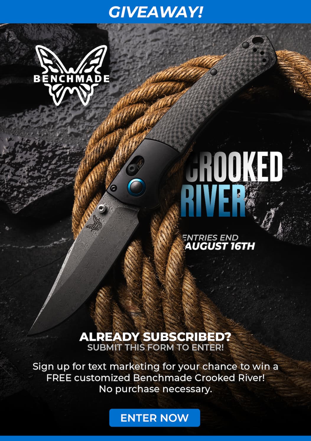 Benchmade Custom Crooked River Giveaway!
