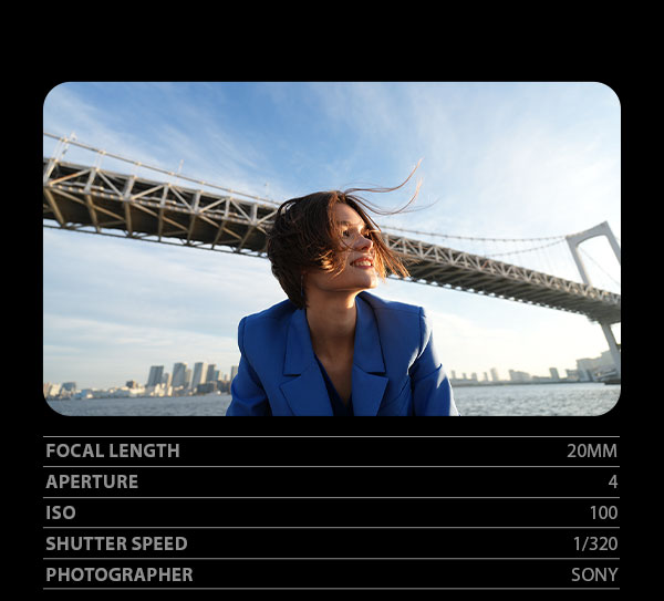 Focal Length 20mm, Aperture 4, ISO 100, Shutter Speed 1/320, Photographer Sony