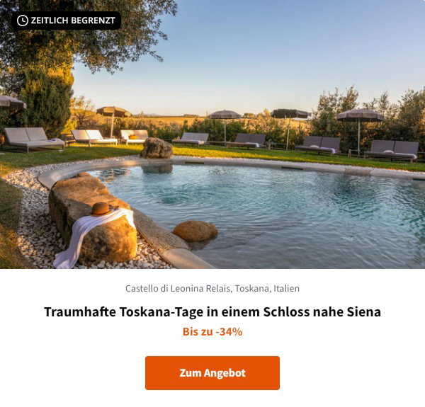 Traumhafte Toskana-Tage in einem Schloss nahe Siena