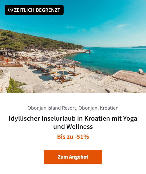Idyllischer Inselurlaub in Kroatien mit Yoga und Wellness