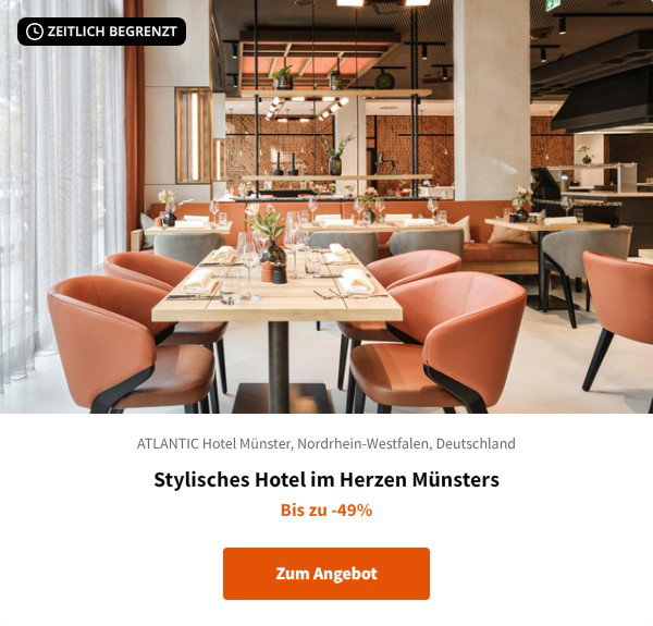 Stylisches Hotel im Herzen Münsters