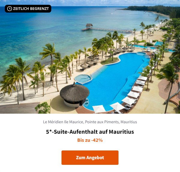 5*-Suite-Aufenthalt auf Mauritius