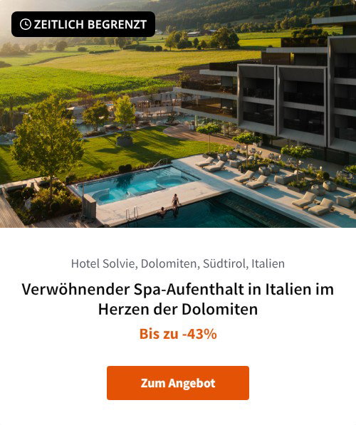 Verwöhnender Spa-Aufenthalt in Italien im Herzen der Dolomiten