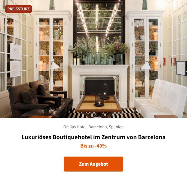 Luxuriöses Boutiquehotel im Zentrum von Barcelona