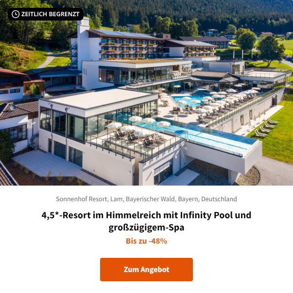 4,5*-Resort im Himmelreich mit Infinity Pool und großzügigem-Spa