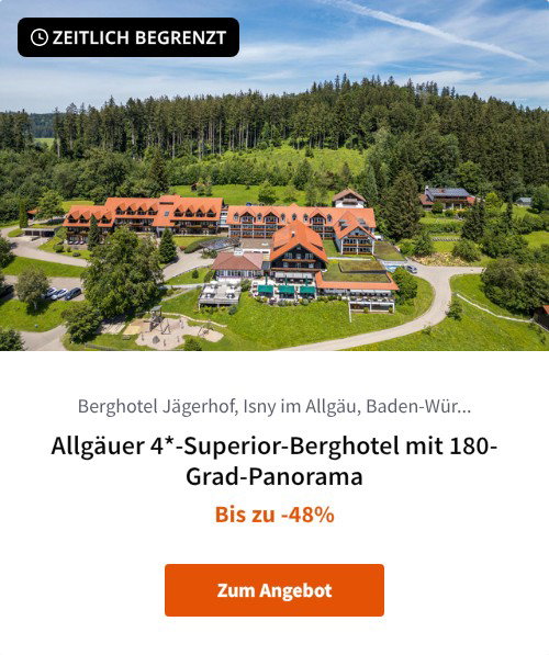 Allgäuer 4*-Superior-Berghotel mit 180-Grad-Panorama