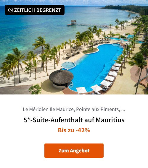 5*-Suite-Aufenthalt auf Mauritius