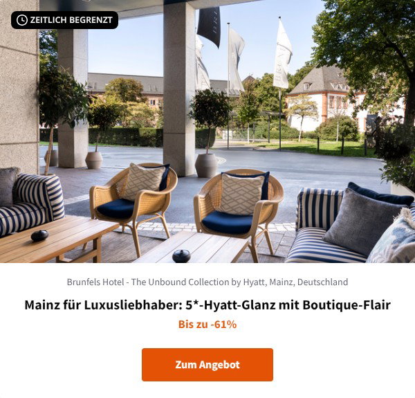 Mainz für Luxusliebhaber: 5*-Hyatt-Glanz mit Boutique-Flair