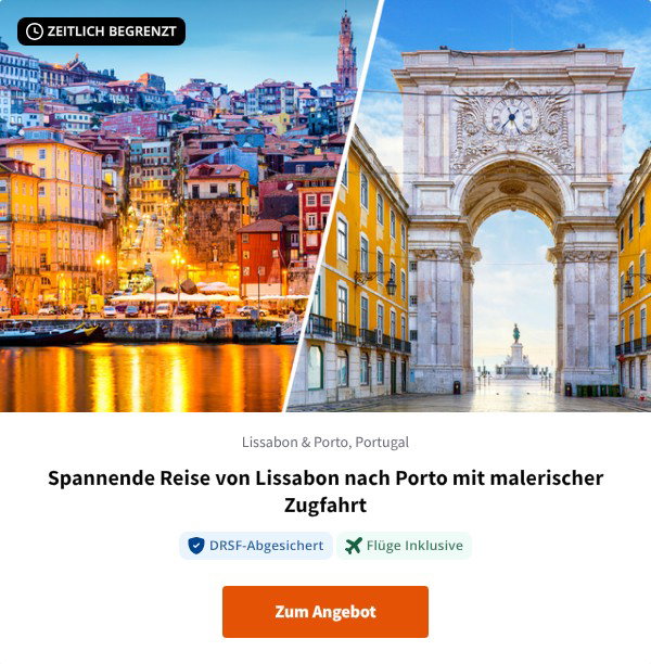 Spannende Reise von Lissabon nach Porto mit malerischer Zugfahrt