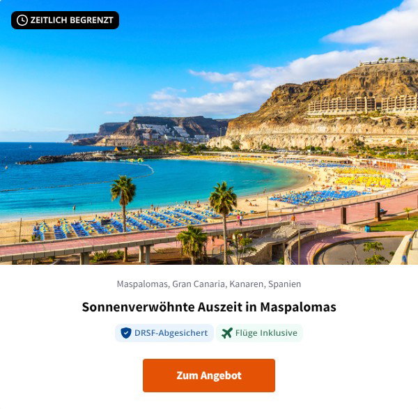 Sonnenverwöhnte Auszeit in Maspalomas