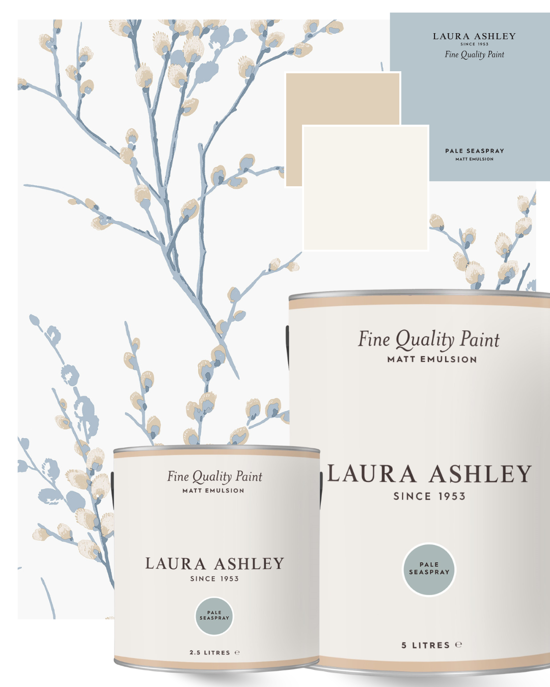 Laura Ashley Pale Seaspray Matt Emulsion Paint