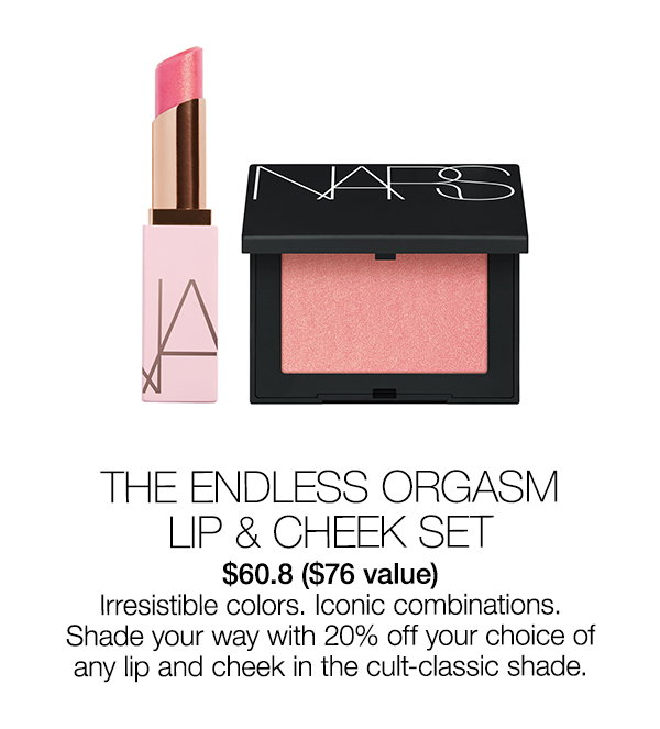 Slot 4: Shade your way with 20% off your choice of any lip and cheek in The Endless Orgasm Lip & Cheek Set.