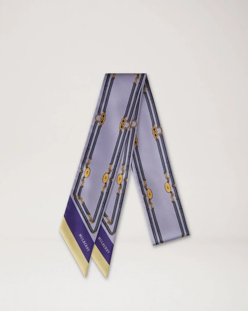 Skinny Scarf - Belted Border