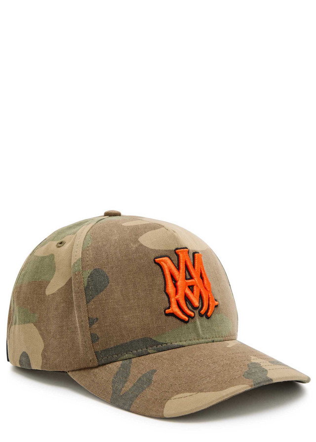 AMIRI MA camouflage twill cap
