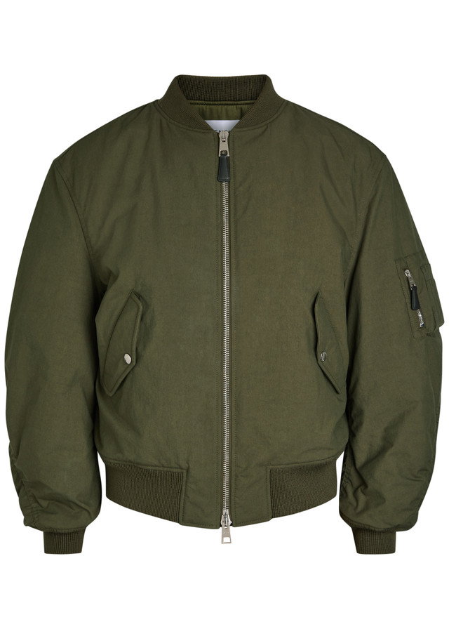 GIVENCHY Logo-print cotton-blend bomber jacket