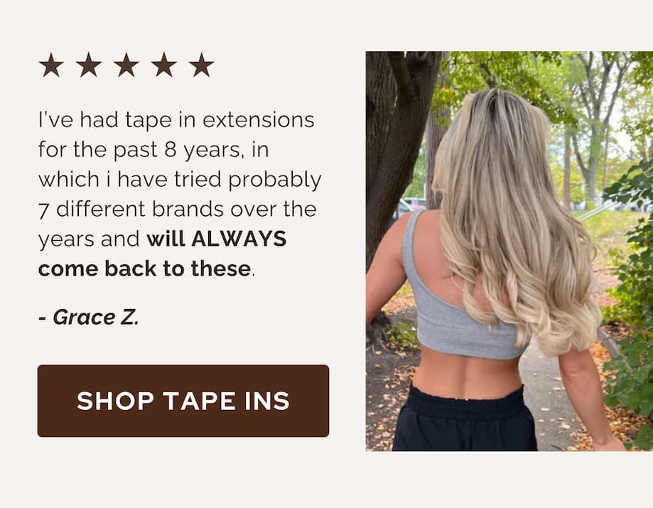 Tape in hair