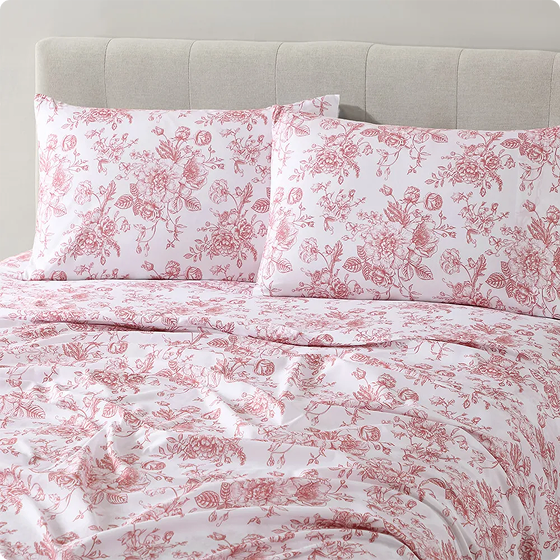 Shop Retro Rose Toile Sheet Sets