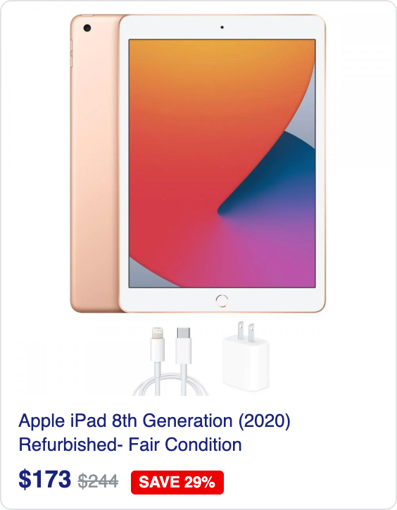Apple iPad 6th Generation (2018) (Refurbished- Fair Condition)