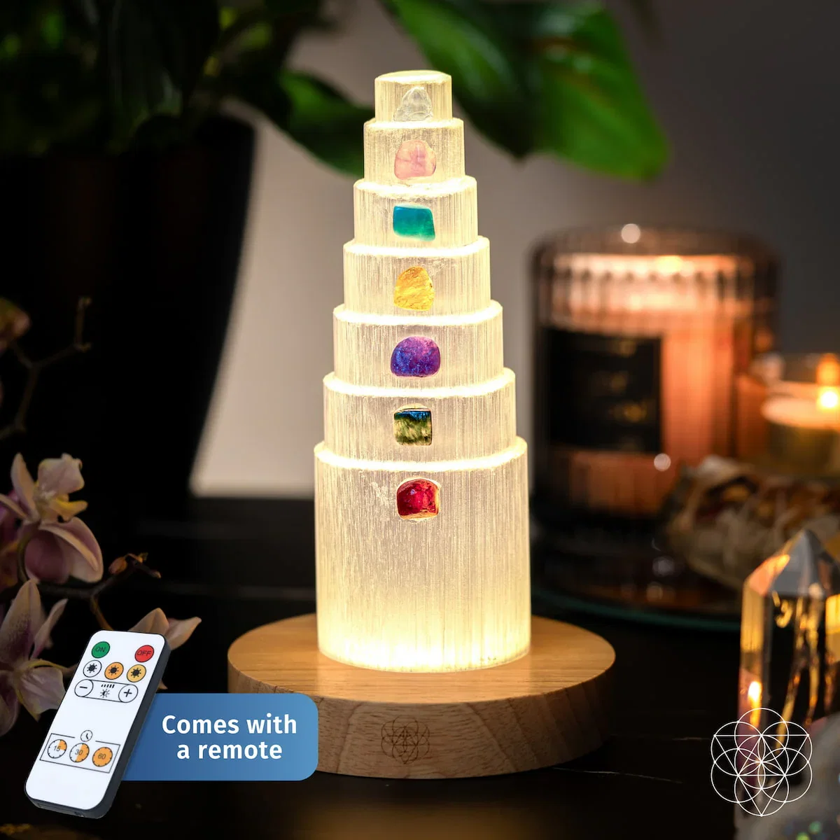 Image of The Stress Shield Lamp - 7 Stones of Healing