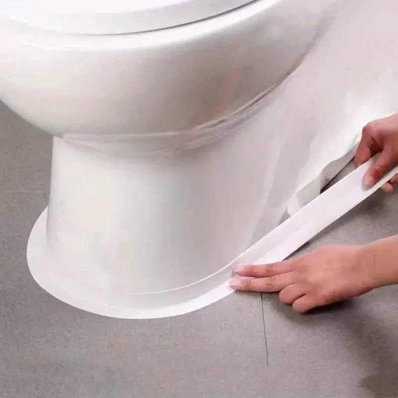 Image of Self-Adhesive Waterproof Caulk Strip - Moisture-Resistant Sealing Tape for Kitchen & Bathroom