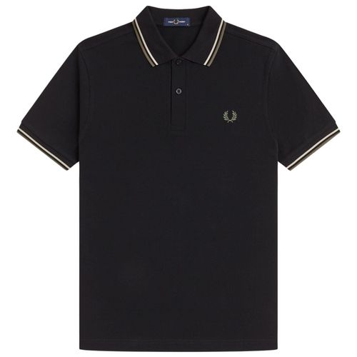 Fred Perry M3600 Twin Tipped Shirt - Black