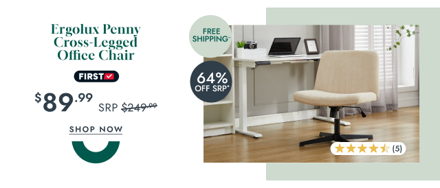Ergolux Penny Cross-Legged Office Chair
