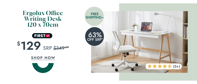 Ergolux Office Writing Desk 120 x 70cm