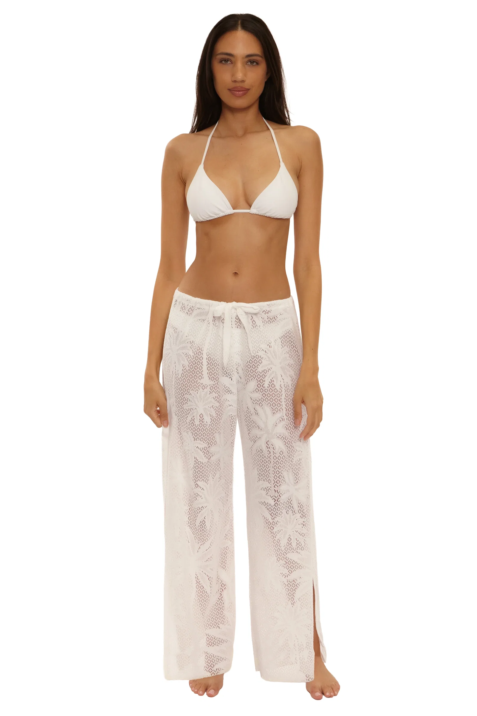 Image of Becca White Palm Island Pant