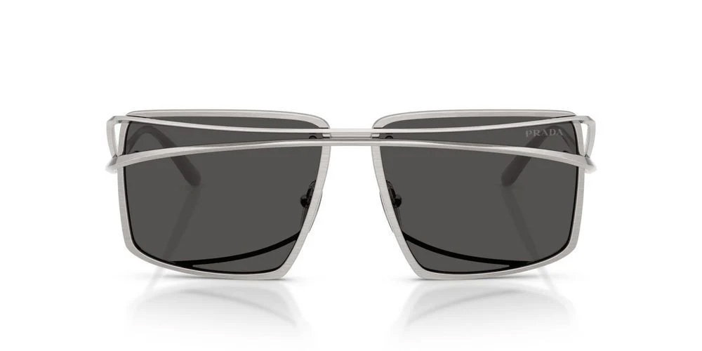 PR C55S Silver Geometric Sunglasses