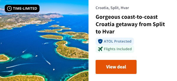 Gorgeous coast-to-coast Croatia getaway from Split to Hvar