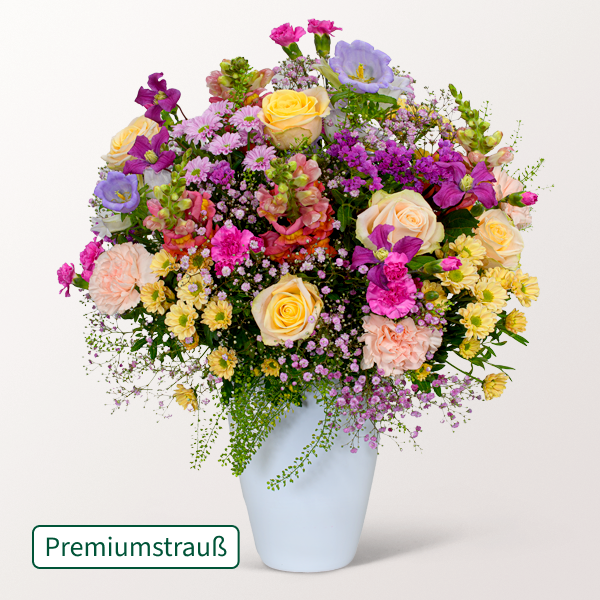 Traumhafter Premiumstrauß Märchengarten mit 2 Gratis-Geschenken für 68,99 €