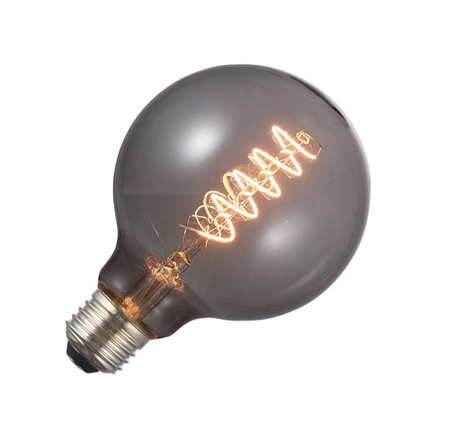 Lighto | Filament LED | E27 | Globelamp | Verre fumé | G125 | 125mm | 4W
