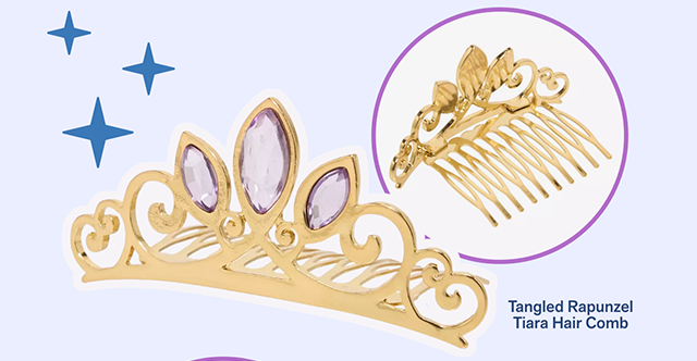 Tangled Rapunzel Tiara Hair Comb