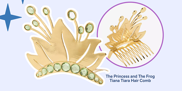 The Princess and The Frog Tiana Tiara Hair Comb