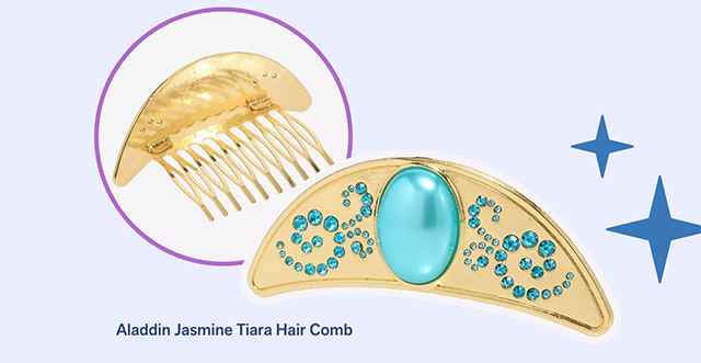 Aladdin Jasmine Tiara Hair Comb