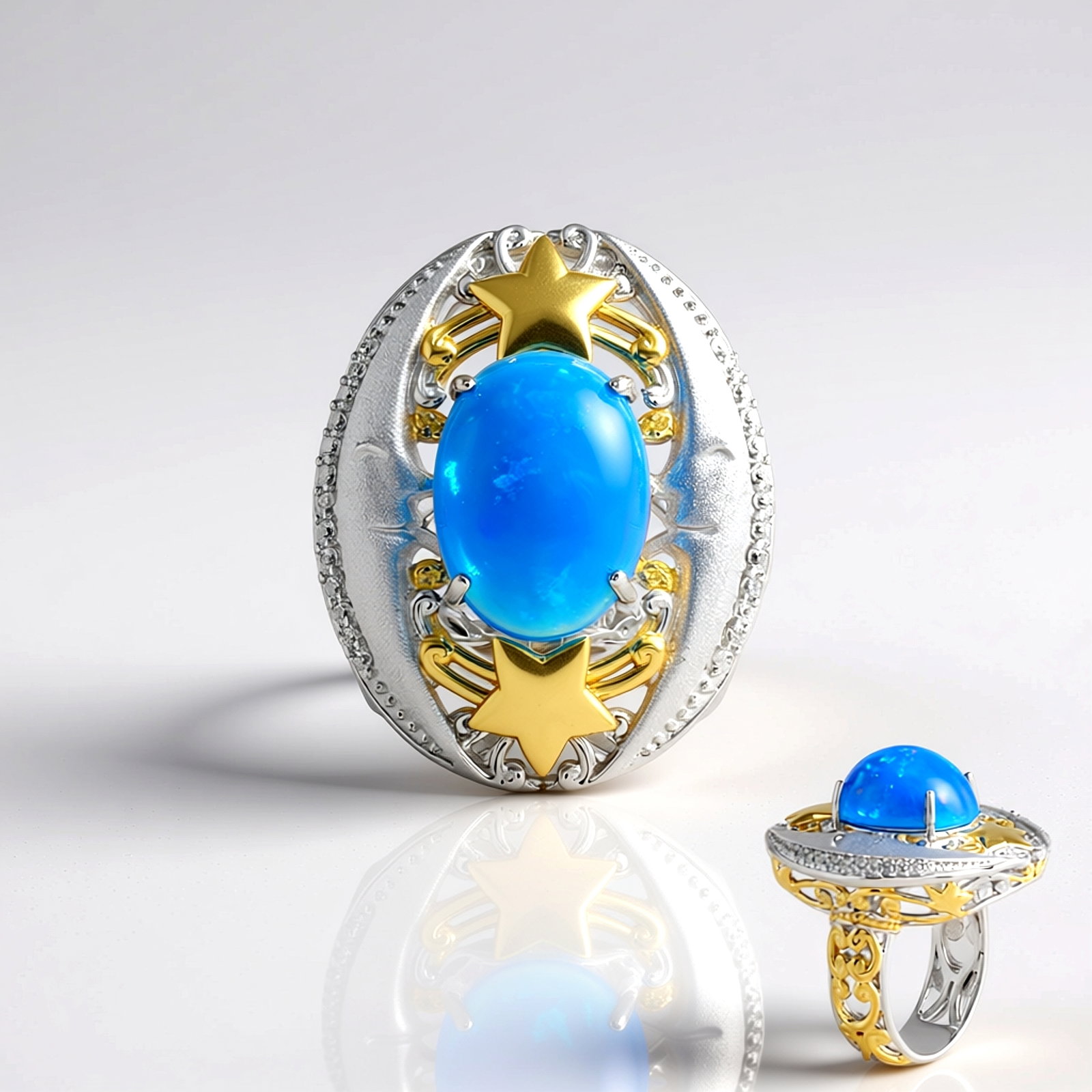 Zilveren ring met een Tanzania robijn