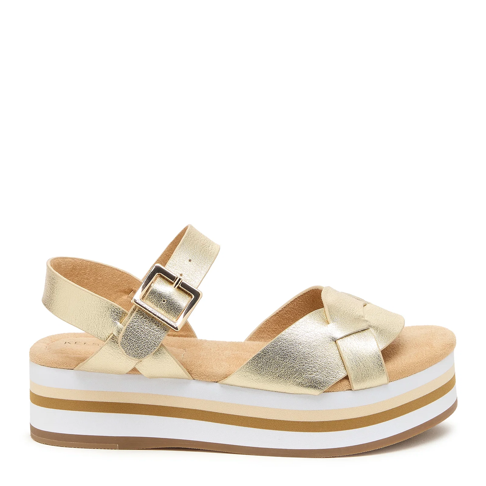 Image of Breeze Light Gold Platform Sandals