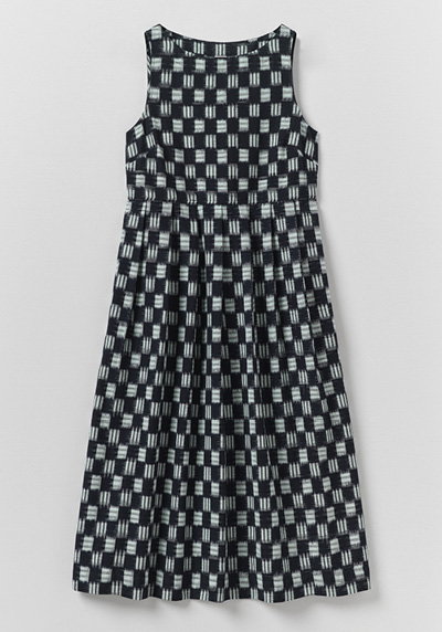 Aila Lore Ikat Cotton Dress