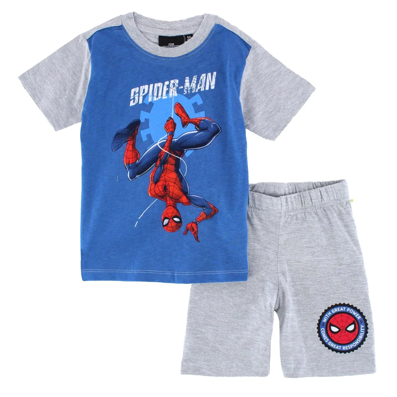Image of Textiel Trade Boys Spiderman Short Pajama Set