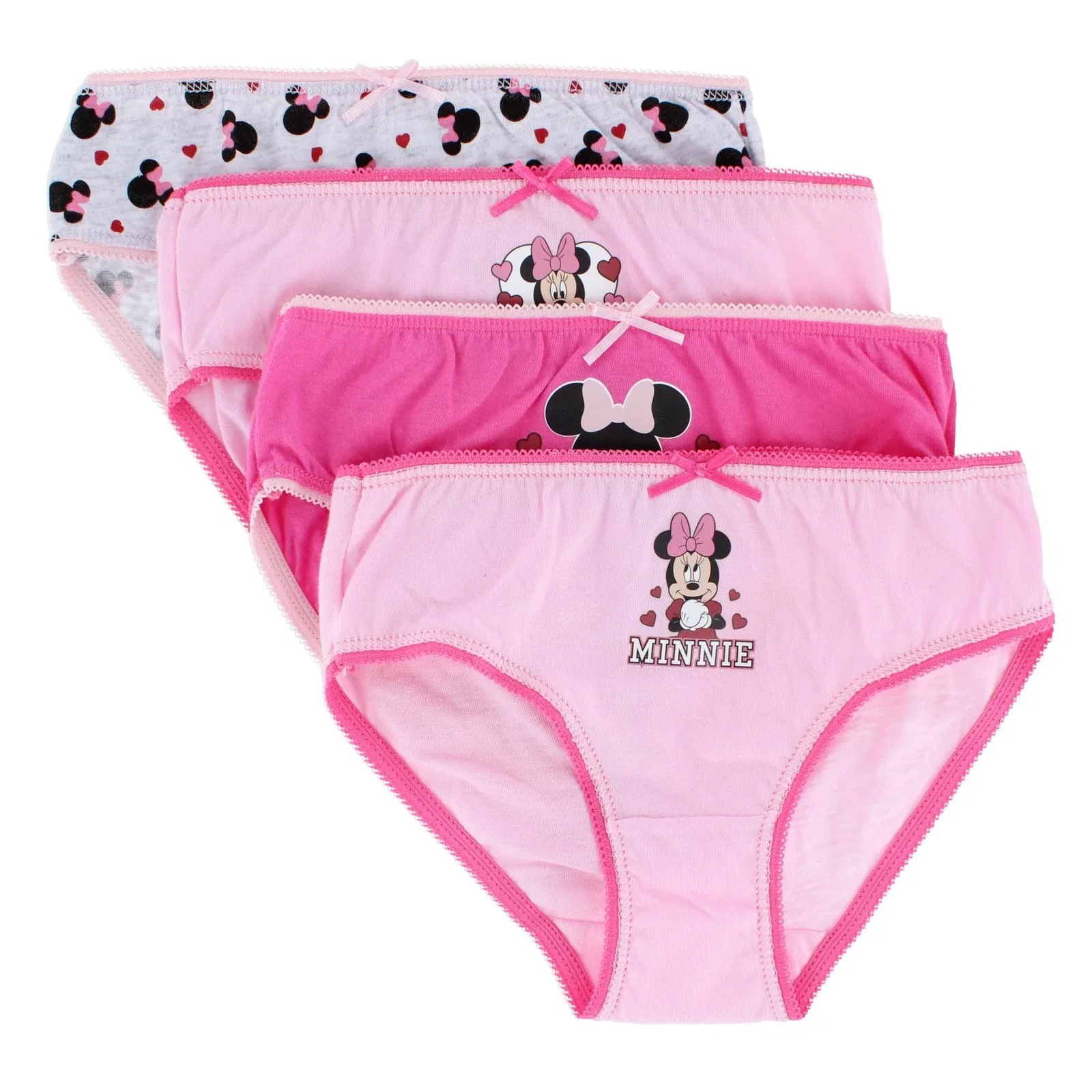 Image of Textiel Trade Girl's Minnie Mouse Briefs (4 Pack)
