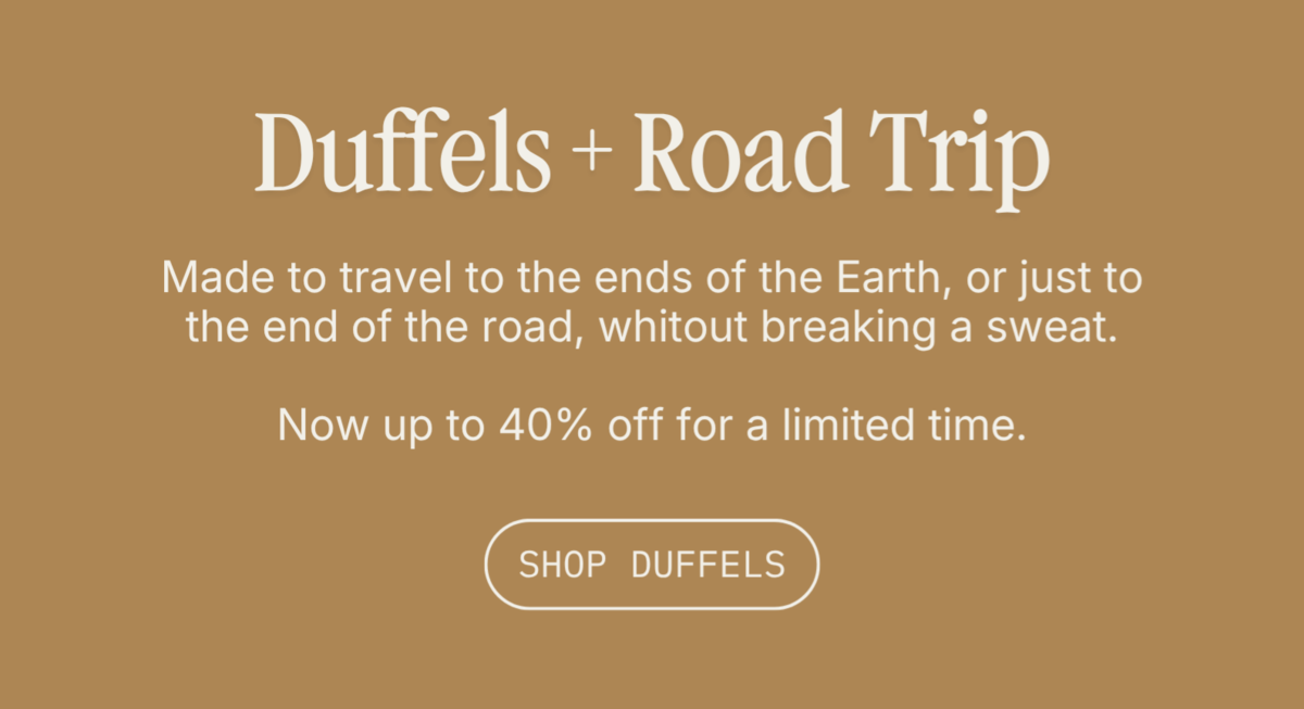Explore our collection of travel duffel bags