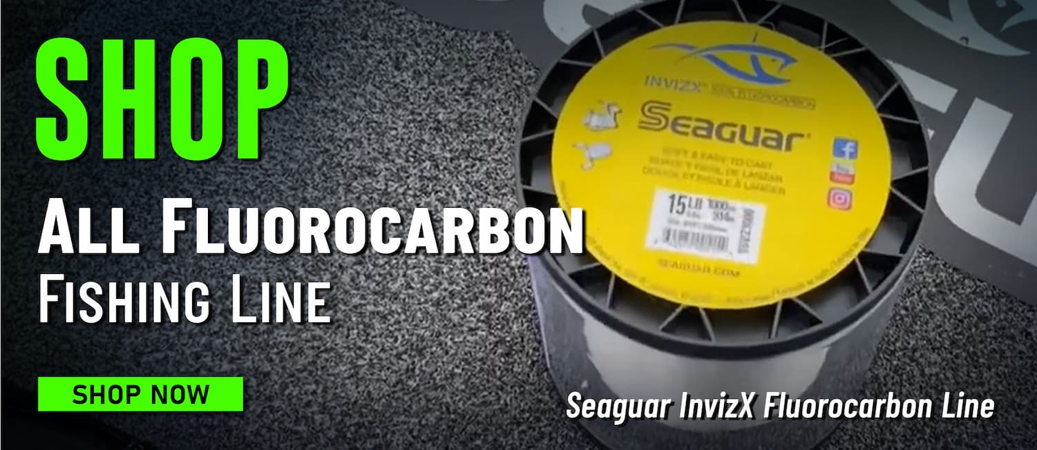 Shop  All Fluorocarbon fishing line Seaguar InvizX Fluorocarbon Line Shop Now